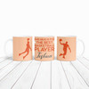 Best Basketball Gift Player Orange Silhouette Coffee Tea Cup Personalised Mug