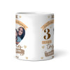 3 Years Together 3rd Wedding Anniversary Gift Leather Photo Personalised Mug