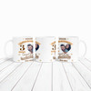 3 Years Together 3rd Wedding Anniversary Gift Leather Photo Personalised Mug