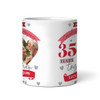 35 Years Together 35th Wedding Anniversary Gift Coral Photo Personalised Mug