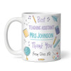 Best Teaching Assistant Gift Icons Purple Coffee Tea Cup Personalised Mug