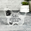 Sister Black Rose Memorial Butterfly Plaque Sympathy Gift Keepsake Gift