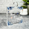 Gift For Grandchild Thank You Navy Watercolour Puzzle Plaque Keepsake Gift