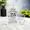 25th Gift For Wedding Anniversary I Love You Still Heart Plaque Keepsake Gift