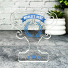 Custom Ornament Gift For Blue World's Best Brother Trophy Plaque Keepsake Gift