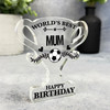 Football World's Best Mum Happy Birthday Present Trophy Plaque Keepsake Gift Football World's Best Mum Happy Birthday Present Trophy Plaque Keepsake Gift