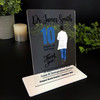 Medical Dr 10 Yrs Service 10th Anniversary Dark Skin Doctor Gift Employee Plaque