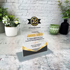 35 Years Service 35th Anniversary Gold Black Gift Employee Personalised Plaque