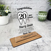 Dentistry 20 Years Service 20th Anniversary Tooth Gift Employee Custom Plaque