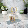 30 Years Service Work 30th Anniversary Wreath Photo Gift Employee Plaque