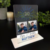 20 Birthday Gift For Him Blue Star Photo Custom Personalised Gift Acrylic Plaque