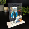 100th Birthday Gift Watercolour Lighthouse Photo Custom Personalised Gift Plaque