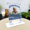 100th Birthday Gift Male Blue Star Photo Custom Personalised Gift Acrylic Plaque