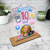10th Birthday Gift For Tween Tech Switch Tablet Online Girl Pink Photo Gift Plaque