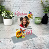 60th Birthday Gift For Her Sun Butterflies Heart Photo Personalised Gift Plaque