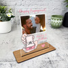 Happy Engagement Gift Ring Pink Photo Custom Personalised Gift Acrylic Plaque