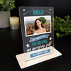 Doing An Awesome Job Work Blue Photo Gift For Employee Colleague Friend Plaque