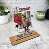 16th Birthday Gift Boxing Gloves Photo Custom Personalised Gift Acrylic Plaque