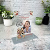 60th Birthday Gift For Female Floral Bird House Photo Personalised Gift Plaque