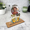 100th Birthday Gift Happy Beer Glasses Photo Personalised Gift Acrylic Plaque