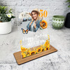 50th Birthday Gift For Female Sunflowers Heart Photo Personalised Gift Plaque