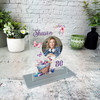 80th Birthday Gift For Female Floral Knitting Basket Personalised Gift Plaque 80th Birthday Gift For Female Floral Knitting Basket Personalised Gift Plaque