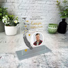 Cousin Him Memorial Keepsake Gift Feather Bird Gold Photo Personalised Plaque