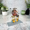 90th Birthday Gift Happy Beer Glasses Photo Personalised Gift Acrylic Plaque