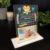 Mum Memorial Keepsake Gift Left Me Memories Yellow Photo Heart Custom Plaque