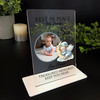 Son Blue Sleeping Bear Photo Memorial Keepsake Gift Personalised Gift Plaque
