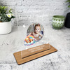 Daughter Rainbow Sleep Bear Photo Memorial Keepsake Gift Personalised Plaque