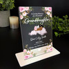 Granddaughter Dark Skin Sleep Baby Girl Memorial Keepsake Gift Custom Plaque