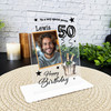 50th Birthday Gift Champagne Bottles Photo Personalised Gift Acrylic Plaque