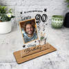 90th Birthday Gift Champagne Bottles Photo Personalised Gift Acrylic Plaque