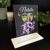 18th Birthday Gift Purple Butterflies Heart Photo Personalised Gift Plaque