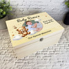 Teddy Bear Babies First Year Personalised Storage Wooden Memory Keepsake Box