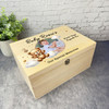 Teddy Bear Babies First Year Personalised Storage Wooden Memory Keepsake Box