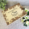 Memories Of My Son Brown Floral Frame Memorial Personalised Wooden Keepsake Box