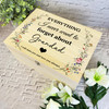 Grandad Memories Miss You Vintage Memorial Personalised Wooden Keepsake Box