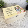 Wonderful Dad Husband Grandad Photo Memorial Personalised Wooden Keepsake Box