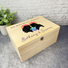 Lgbt Lesbian Wedding Silhouette Wedding Day Personalised Wooden Keepsake Box