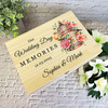 Floral Birdcage Memories Wedding Day Personalised Wooden Memory Keepsake Box