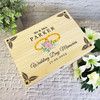 Floral Wedding Rings Memories Wedding Day Personalised Wooden Keepsake Box