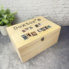 Newspaper Cutouts Men's Bit's & Bobs Personalised Wooden Keepsake Storage Box