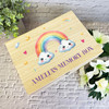 Rainbow Memory Box Baby Children's Personalised Storage Wooden Keepsake Box