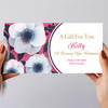 Pink White Floral Any Occasion Gift Personalised Surprise Ticket Gift Voucher