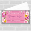 Afternoon Tea Flowers Any Occasion Personalised Surprise Ticket Gift Voucher