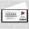 Rose Tattoo Any Occasion Personalised Surprise Ticket Gift Voucher