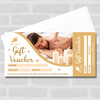 Spa Massage Gold Aesthetics Beauty Therapy Massage Business Gift Voucher