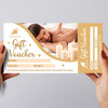 Spa Massage Gold Aesthetics Beauty Therapy Massage Business Gift Voucher